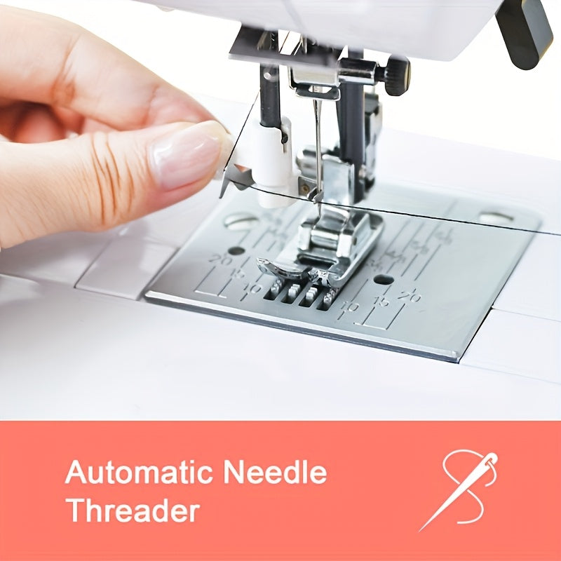 Electronic Sewing Machine, Heavy Duty 100 Stitches, 6 Presser Feet, Reverse Stitching Come